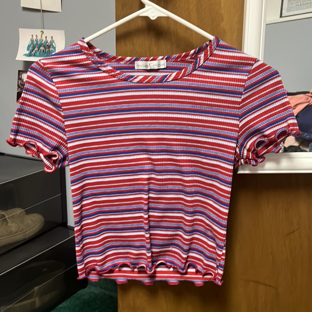 Striped crop top